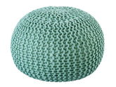 Anna - Pouf - menthe - plastique recyclé - Ø55cm